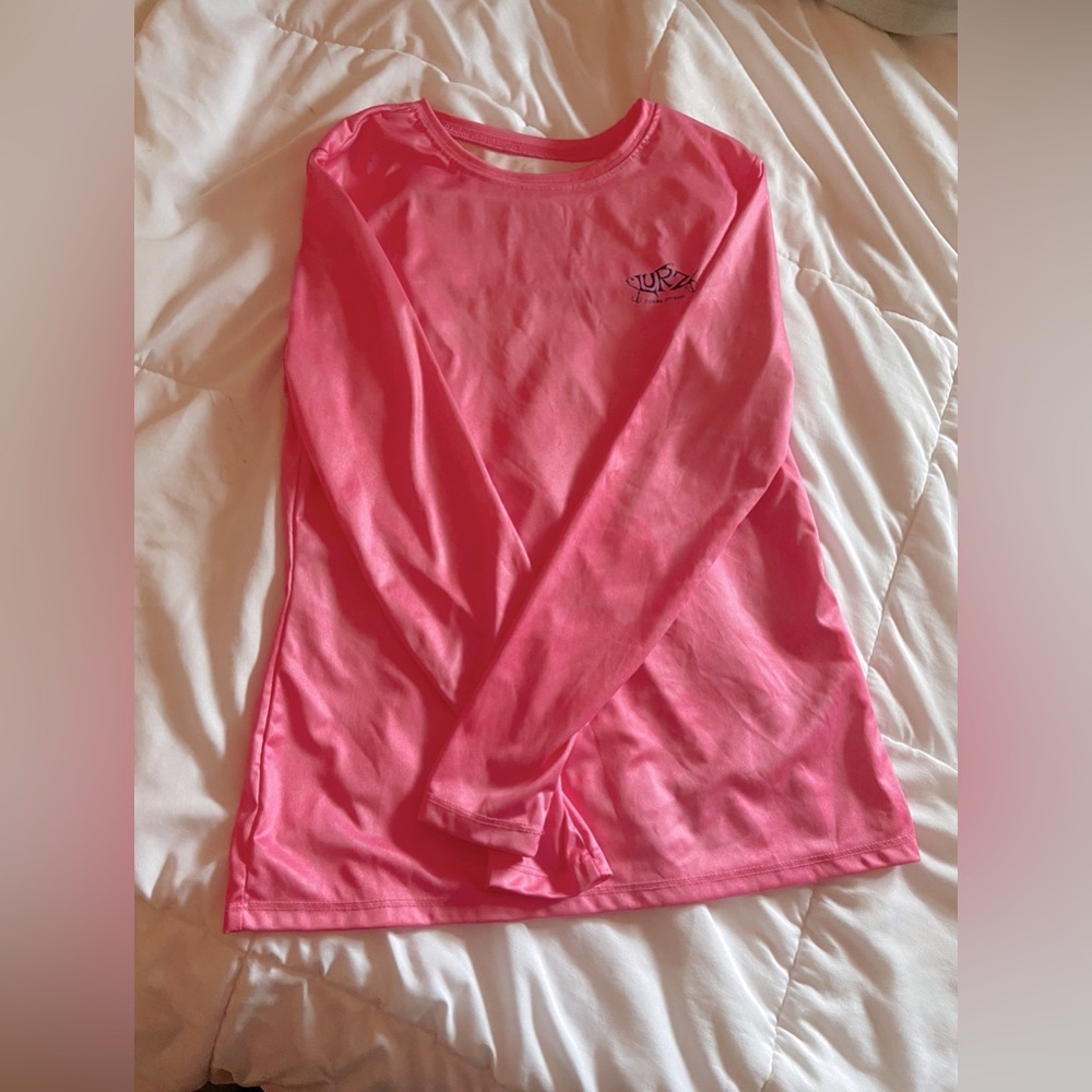 dry fit pink long sleeve top